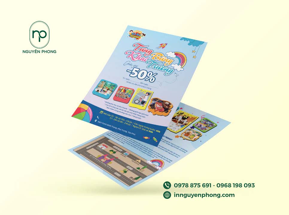 Mẫu in tờ rơi tại Xưởng in Nguyên Phong